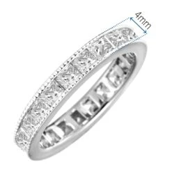 Princess Style Eternity Ring -Trudiamonds T2066 PC 1