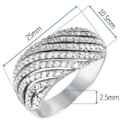 Divine Cluster Ring 9 Divine Cluster Ring -Trudiamonds T2068 PC 1
