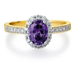 Tru-Amethyst Cincature Ring Set -Trudiamonds T2071 GC 3 1