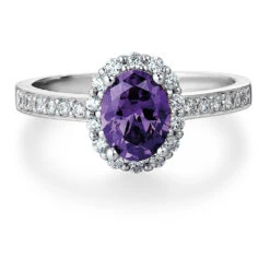 Tru-Amethyst Cincature Ring Set -Trudiamonds T2071 PC 3