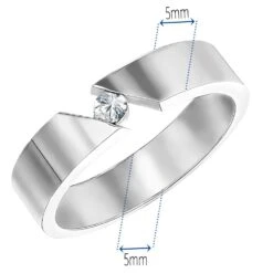 Modern Gents Wedding Band 17 Modern Gents Wedding Band -Trudiamonds T2080 PC 1
