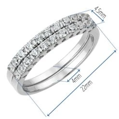 Charming Twinset Ring 17 Charming Twinset Ring -Trudiamonds T2106 PC 1