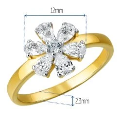 Forget-Me-Not Ring -Trudiamonds T2110 GC 1