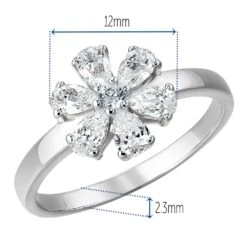 Forget-Me-Not Ring -Trudiamonds T2110 PC 1