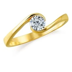 0.5 Ct. Modern Solitaire Ring