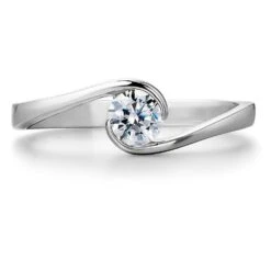 0.5 Ct. Modern Solitaire Ring -Trudiamonds T2145 PC 3