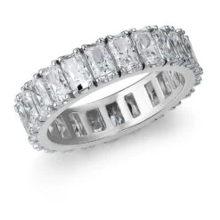 Radiant Cut Eternity Ring -Trudiamonds T2156 PC