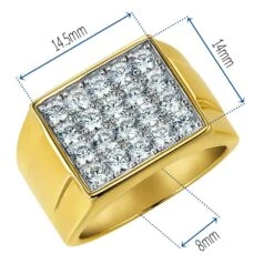 Carnegie Style Men's Ring -Trudiamonds T2164 GC 1