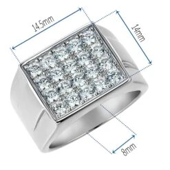 Carnegie Style Men's Ring -Trudiamonds T2164 PC 1
