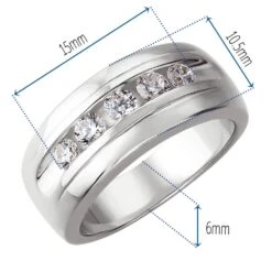 Churchill Style Ring -Trudiamonds T2166 PC 1