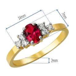 La Bella Tru-Ruby Ring -Trudiamonds T2198 GC 1