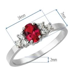 La Bella Tru-Ruby Ring -Trudiamonds T2198 PC 1