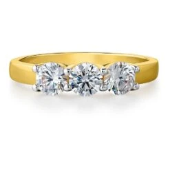 1.5 Ct. T.w. Trilogy Ring 14 1.5 Ct. T.w. Trilogy Ring -Trudiamonds T2204 GC 3