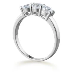 1.5 Ct. T.w. Trilogy Ring 13 1.5 Ct. T.w. Trilogy Ring -Trudiamonds T2204 PC 2