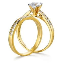 Enchanting Duo Ring Set -Trudiamonds T2208 GC 2