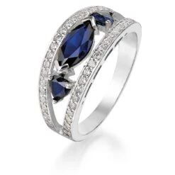 Tru-Sapphire Marquise Ring -Trudiamonds T2225 PC 2