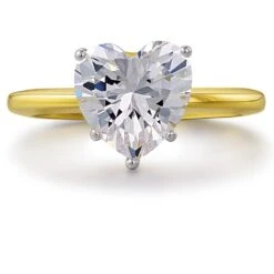 2.5 Ct. Heart Solitaire Ring -Trudiamonds T2280 GC 3
