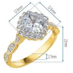 3.4 Ct. T.w. French Lace Ring -Trudiamonds T2378 GC 1