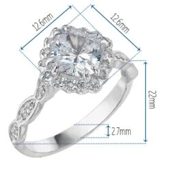 3.4 Ct. T.w. French Lace Ring -Trudiamonds T2378 PC 1