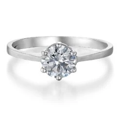 1 Ct. Tulip Solitaire Ring -Trudiamonds T2379 PC 3