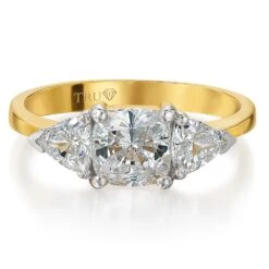 Prestige Cushion Cut Ring -Trudiamonds T2381 GC 3