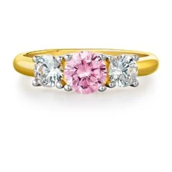 Pink Trilogy Ring -Trudiamonds T2400 GC 3
