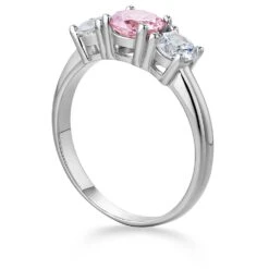 Pink Trilogy Ring -Trudiamonds T2400 PC 2