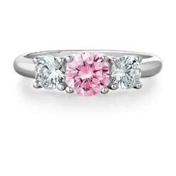 Pink Trilogy Ring -Trudiamonds T2400 PC 3