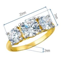 4 Ct. T.w. Trilogy Ring -Trudiamonds T2428 GC 1