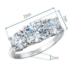 4 Ct. T.w. Trilogy Ring -Trudiamonds T2428 PC 1