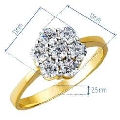 Eternal Bouquet Ring -Trudiamonds T2499 GC 1