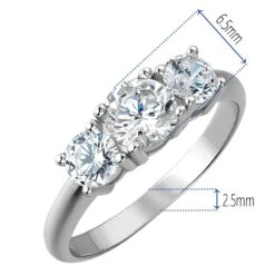 2 Ct. T.w. Trilogy Ring 19 2 Ct. T.w. Trilogy Ring -Trudiamonds T2510 PC 1