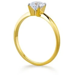 1 Ct. Classic 4-Claw Solitaire Ring -Trudiamonds T2530 GC 2