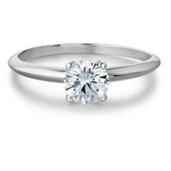 1 Ct. Classic 4-Claw Solitaire Ring -Trudiamonds T2530 PC 3