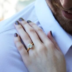 1 Ct. Classic 4-Claw Solitaire Ring -Trudiamonds T2530 PC 5