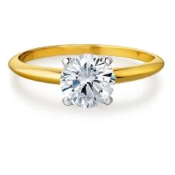 3 Ct. Classic 4-Claw Solitaire Ring -Trudiamonds T2534 GC 3