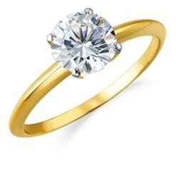 4 Ct. Classic 4-Claw Solitaire Ring
