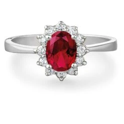 Tru-Ruby Cluster Ring -Trudiamonds T2538 PC 3