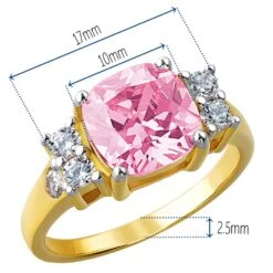 Pink Perfection Ring 16 Pink Perfection Ring -Trudiamonds T2616 GC 1