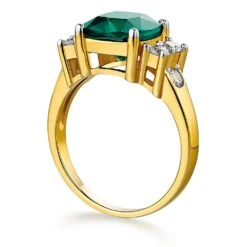 Tru-Emerald Perfection Ring -Trudiamonds T2618 GC 2