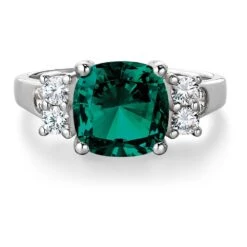 Tru-Emerald Perfection Ring -Trudiamonds T2618 PC 3