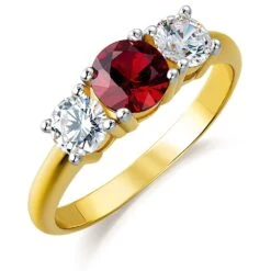 Tru-Ruby Trilogy Ring