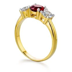 Tru-Ruby Trilogy Ring -Trudiamonds T2661 GC 2