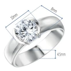 Budding Solitaire Ring -Trudiamonds T2716 PC 1