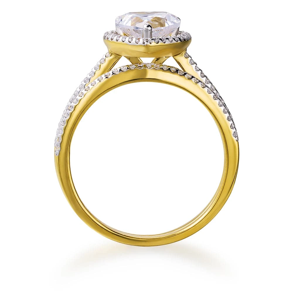 Halo Heart Ring Set 8 Halo Heart Ring Set - Image 6