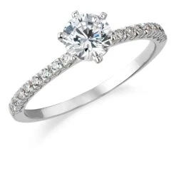 Millennium Solitaire Ring -Trudiamonds T2825 PC