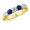 Tru-Sapphire Quintet Ring -Trudiamonds T2861 GC