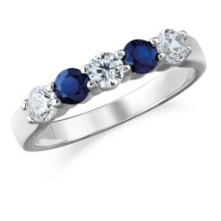 Tru-Sapphire Quintet Ring -Trudiamonds T2861 PC
