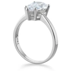 Pear Cut Solitaire Ring -Trudiamonds T2877 PC 2