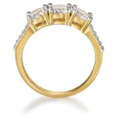 Classic Trilogy Ring -Trudiamonds T2885 GC 2